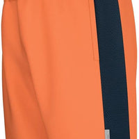 Men’s Power Tennis Navy , Orange & White Shorts  Quick Dry Stretch Athletic Shorts with Pockets