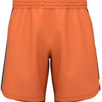 Men’s Power Tennis Navy , Orange & White Shorts  Quick Dry Stretch Athletic Shorts with Pockets