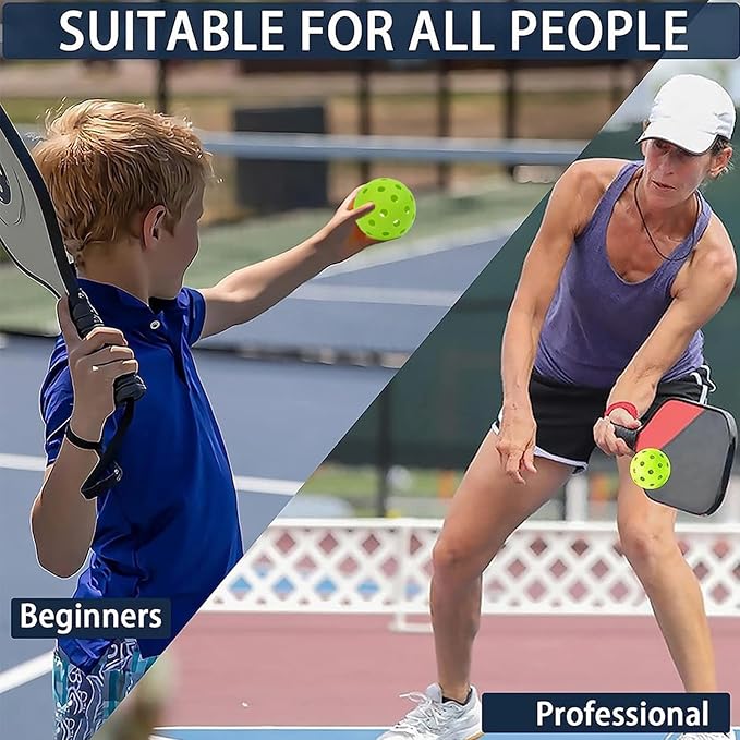 Pickleball-X Performance 40 Holes Green Balls – Tournament Grade, Durable One-Piece Construction